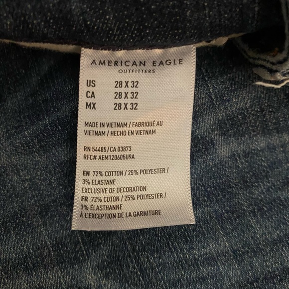 American Eagle Young Men Next Level Flex Original Straight 28x32 Jeans LIKE NEW - Picture 8 of 8